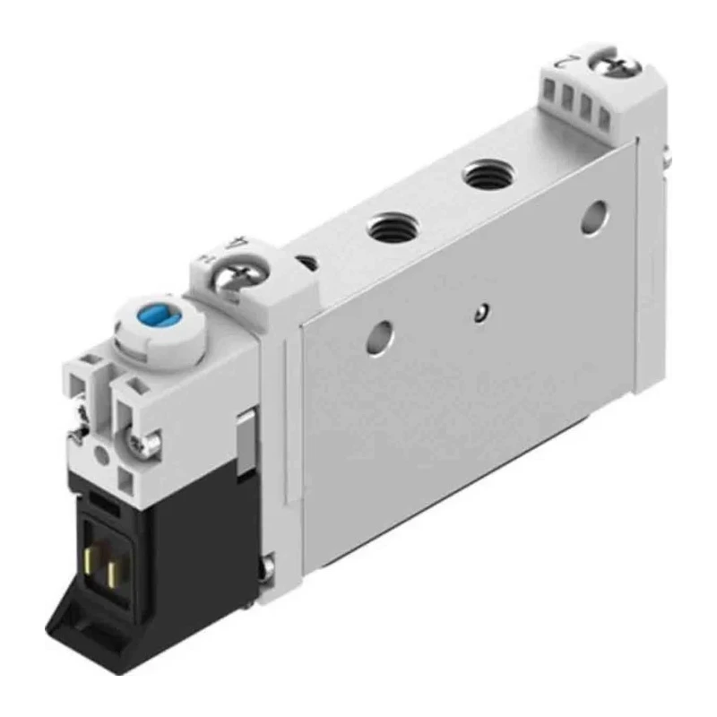 Festo Solenoid Valve 5/2 Monostable Electric Metric M5 Port 24V 1W Wrought Aluminium Alloy VUVG-L10-M52-RT-M5-1P3