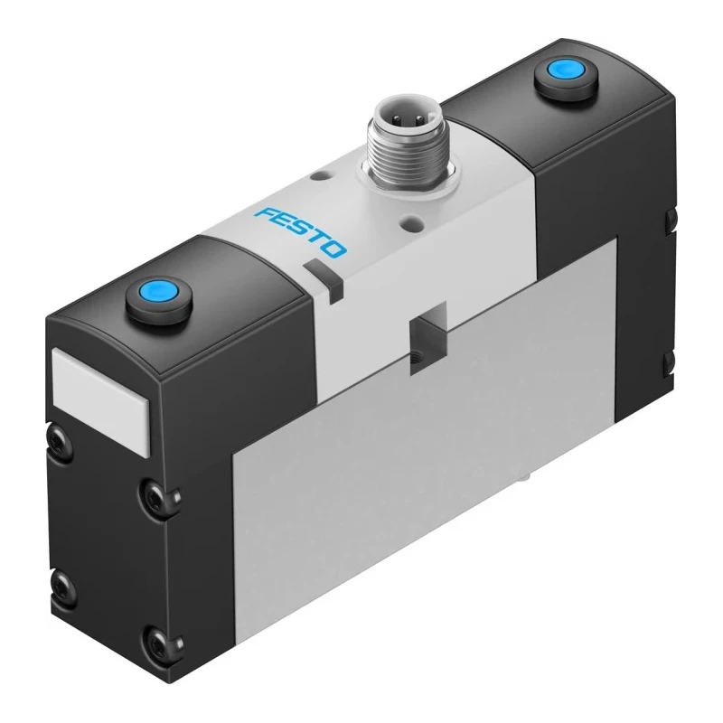Festo Solenoid Valve 5/2 Bistable Electric 24V M12 x 1 Port Size 9mm Aluminium Body VSVA-B-B52-H-A1-1R5L