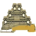 RS PRO 3-Way Earth Block, 2.5mm² Cable CSA, 2.5AWG Wire, Screw Termination, Polyamide Housing, Beige, 400V, 24A 501-887
