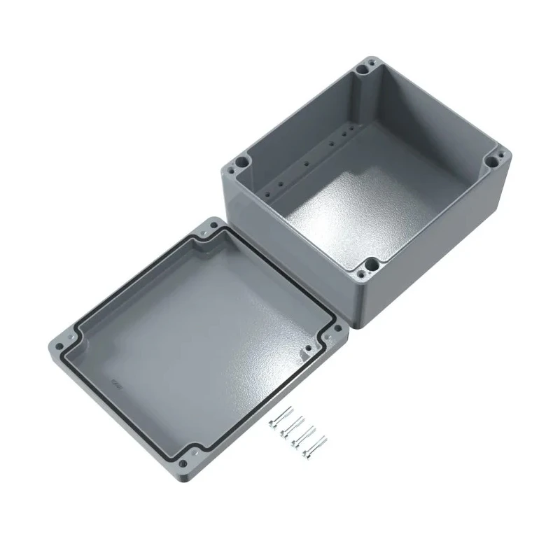 Rose Aluminium Standard Series Grey Grey Lid Die Cast Aluminium Enclosure IP66 IK09 111mm x 232mm x 202mm 01232011
