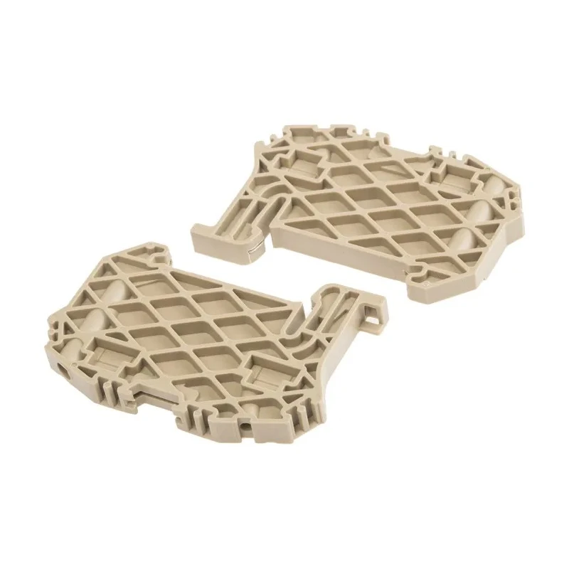RS PRO End Stop for Use with DIN Rail Terminal Blocks Beige Polyamide 66 501-938