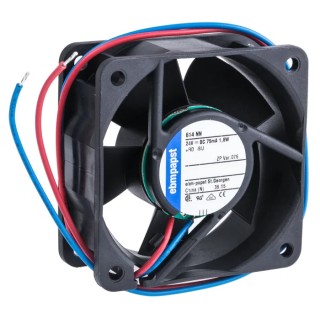 ebm-papst 600 N Series Ball Bearing Axial Fan 24V DC 1.8W 42 m³/h 60 mm x 60 mm x 25.4 mm 614NN
