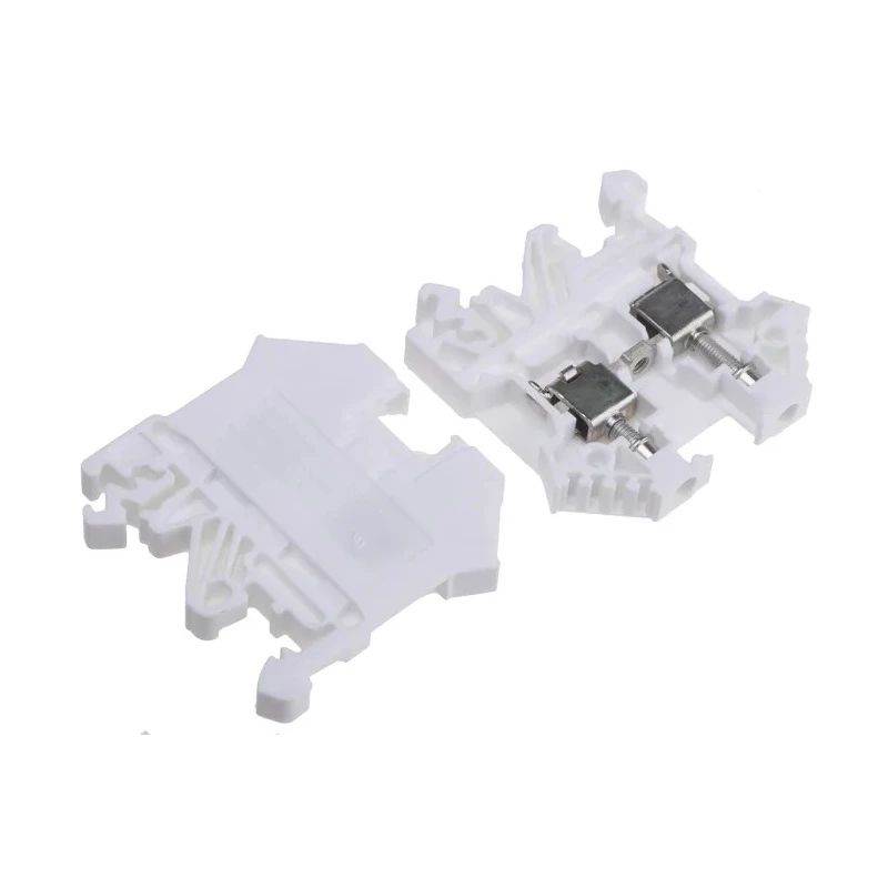 RS PRO DIN Rail Terminal Block White 0.2 to 4 mm² 1-Level Screw Termination 32A 800V 501-932