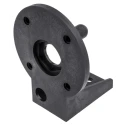 Werma KombiSIGN 50 Series Tube Mounting Bracket Wall Mount Black 70mm Base Diameter 57mm Height 960.000.01