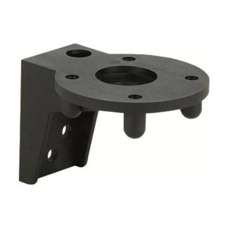 Werma KombiSIGN 50 Series Tube Mounting Bracket Wall Mount Black 70mm Base Diameter 57mm Height 960.000.01