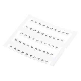 RS PRO Polyamide Marker Card for use with DIN Rail Terminal 501-679