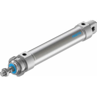 Festo Pneumatic Roundline Cylinder 125 mm Stroke Length, Double Acting, Aluminium Body, ISO 6432 Standard DSNU-32-125-PPV-A