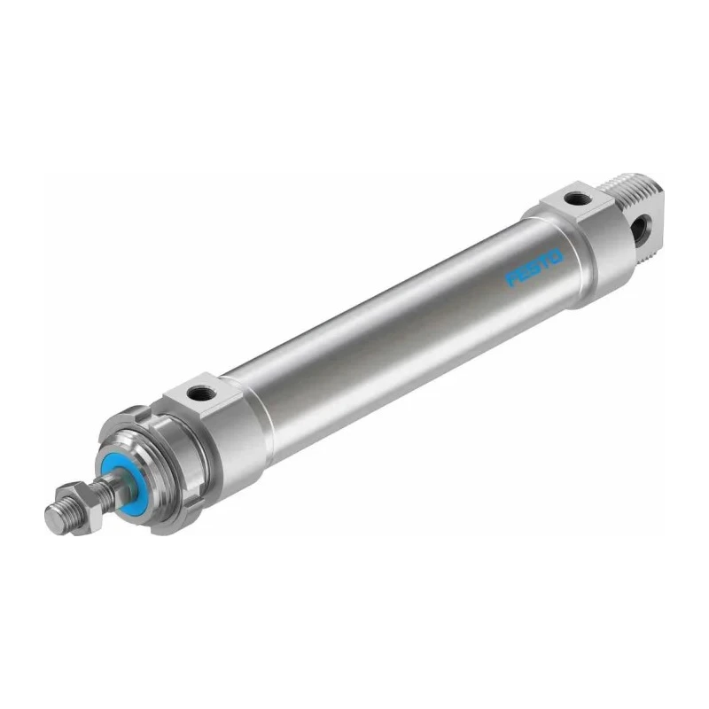 Festo Pneumatic Roundline Cylinder 125 mm Stroke Length, Double Acting, Aluminium Body, ISO 6432 Standard DSNU-32-125-PPV-A