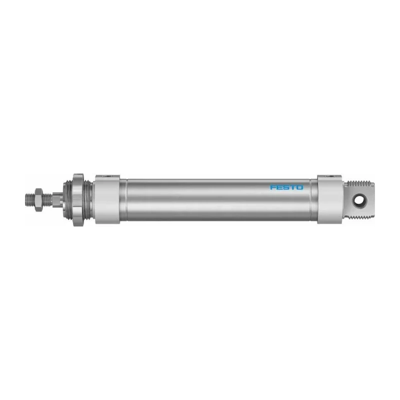 Festo Pneumatic Roundline Cylinder 125 mm Stroke Length, Double Acting, Aluminium Body, ISO 6432 Standard DSNU-32-125-PPV-A