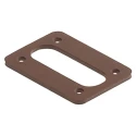 Hirschmann Male Flat Gasket Brown Nitrile Rubber IP65 for Use with GSSA Series IP65