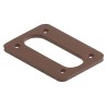 Hirschmann Male Flat Gasket Brown Nitrile Rubber IP65 for Use with GSSA Series IP65