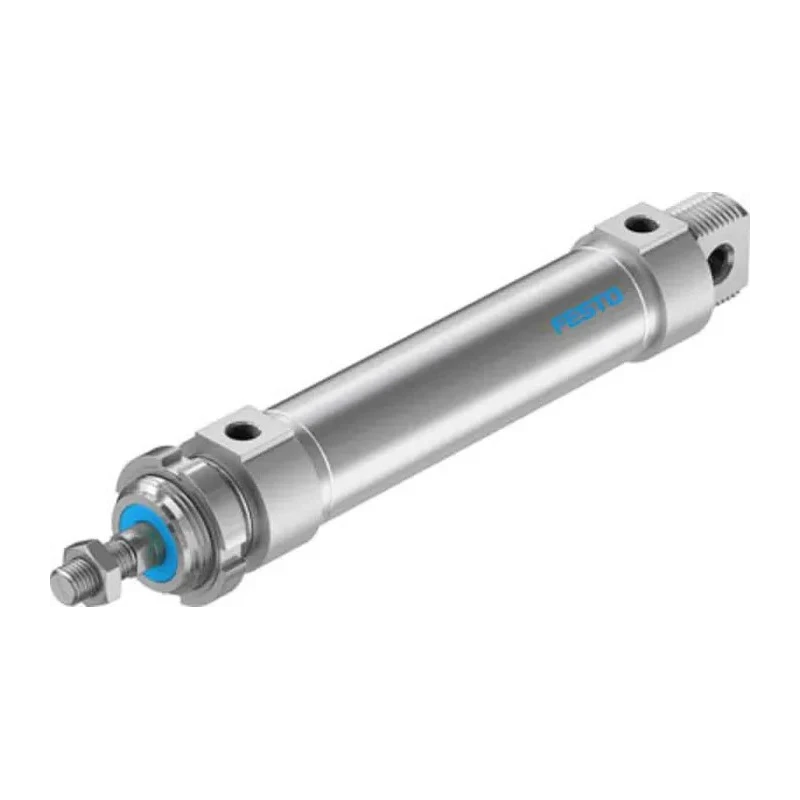 Festo Pneumatic Piston Rod Cylinder Double Acting 32 mm Bore 100 mm Stroke High Alloy Steel DSNU-32-100-P-A