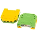 RS PRO 2-Way Earth Terminal Block, Yellow Green Nylon Housing, Screw Termination, 4mm², 0.2AWG to 4AWG 250V 16A 501-815