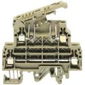 RS PRO Feed Through Terminal Block Beige, 2-Level Fused, Screw, 6.3A, 500V, 22 to 12 AWG, Model 501-843