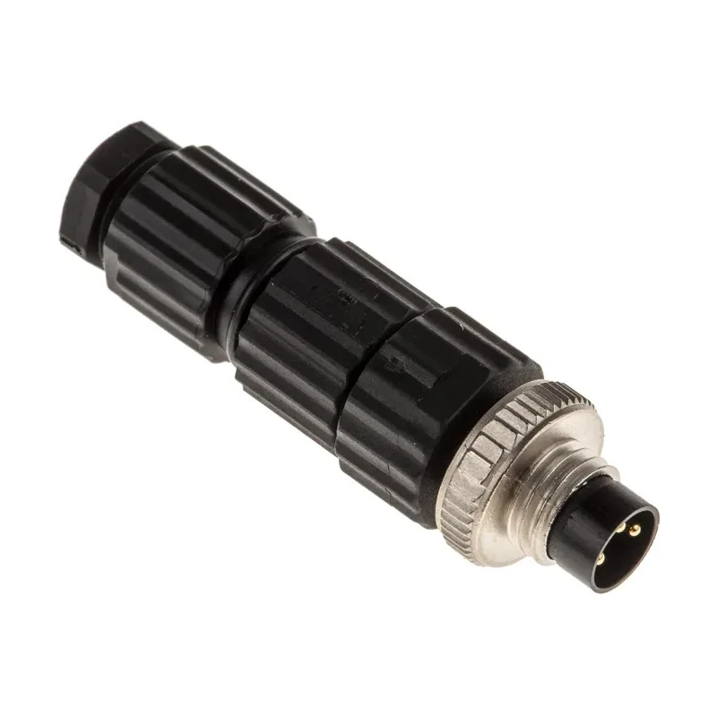 Hirschmann Circular Connector Cable Mount Plug Male 3 Contacts M8 Connector 60V 3A IP67 Polymer 933406100 ELST 3008 V