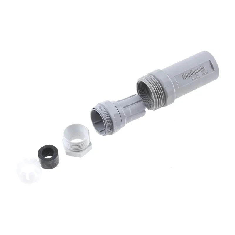 Hirschmann DIN Socket 7 Pole Straight M26 Cable Mount Connector 10A 250V AC/DC IP65 932273106 N6R DM
