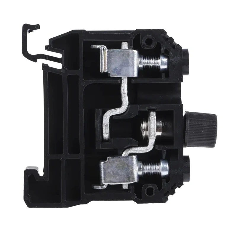 RS PRO Fused DIN Rail Terminal Black 0.5mm² to 10 mm² Screw Termination 400V 10A 501-837