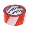RS PRO High Density Polyethylene Red and White Barrier Tape 50mm x 100m 0.02mm Thickness 503-714