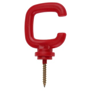 RS PRO Red Barrier and Stanchion Hook Polypropylene Model 503-782