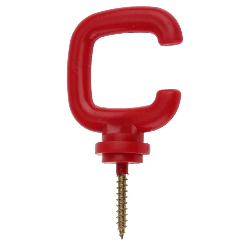 RS PRO Red Barrier and Stanchion Hook Polypropylene Model 503-782