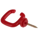 RS PRO Red Barrier and Stanchion Hook Polypropylene Model 503-782