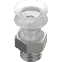 Festo 15 mm Silicone Suction Cup with G 1/8 Vacuum Port, 8.5N Holding Force VASB-15-1/8-SI-B