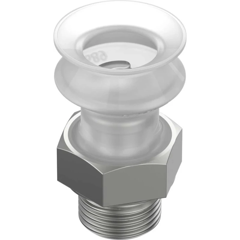 Festo 15 mm Silicone Suction Cup with G 1/8 Vacuum Port, 8.5N Holding Force VASB-15-1/8-SI-B