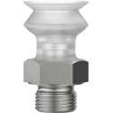 Festo 15 mm Silicone Suction Cup with G 1/8 Vacuum Port, 8.5N Holding Force VASB-15-1/8-SI-B