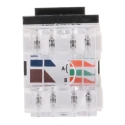 Molex CES Jack KSJ Cat5e RJ45 8 Port UTP Shielding Network Accessory KSJ-00032-BK