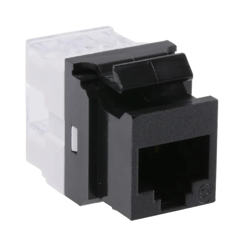 Molex CES Jack KSJ Cat5e RJ45 8 Port UTP Shielding Network Accessory KSJ-00032-BK