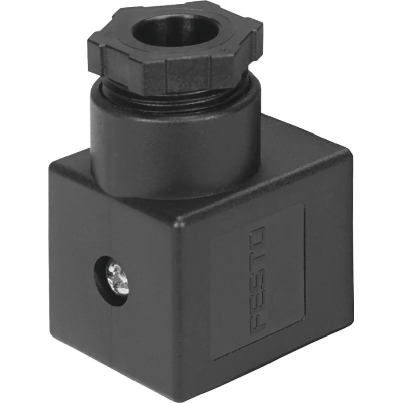Festo Angled Plug Socket Female 3 Pole 16A 300V AC 250V DC IP65 Screw Termination MSSD-C