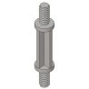Essentra Nylon PCB Support Pillar 6.4 mm Height 21.6 mm Overall Height 4 mm PCB Hole Diameter CBS-TMM-M4-04-01