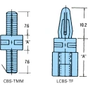 Essentra Nylon PCB Support Pillar 6.4 mm Height 21.6 mm Overall Height 4 mm PCB Hole Diameter CBS-TMM-M4-04-01