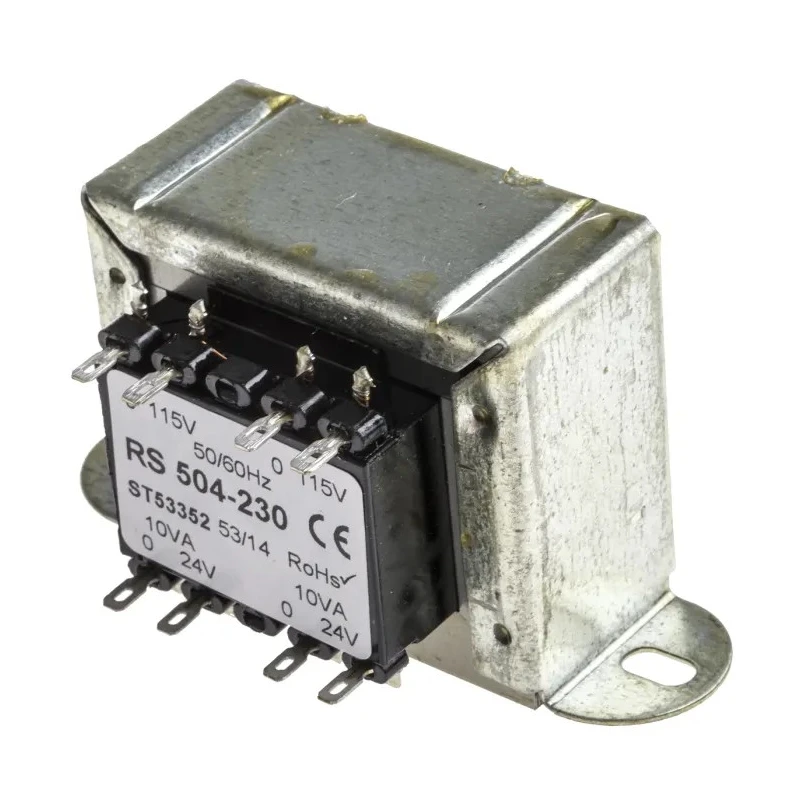 RS PRO 2 Output 20 VA Chassis Mount Transformer, 24 V AC, IEC/BS/EN 61558-2-6, IEC/BS/EN 61558-1, CE Certified 504-230