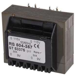 RS PRO 24 V AC 2 Output Through Hole PCB Transformer ASNZS 61558.1 CE IECBSEN 615581 504-357