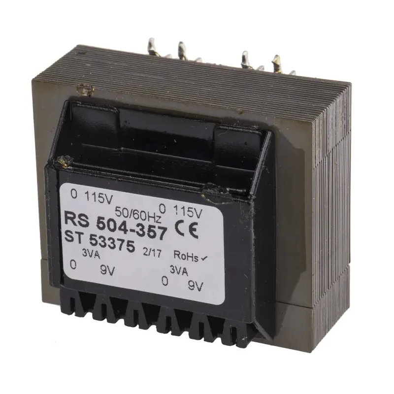 RS PRO 24 V AC 2 Output Through Hole PCB Transformer ASNZS 61558.1 CE IECBSEN 615581 504-357