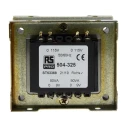 RS PRO 2 Output 100 VA Chassis Mount Transformer, 24 V ac, IEC/BS/EN 61558-1, AS/NZS 61558.1, RoHS, AS/NZS 61558.2.6, 504-325