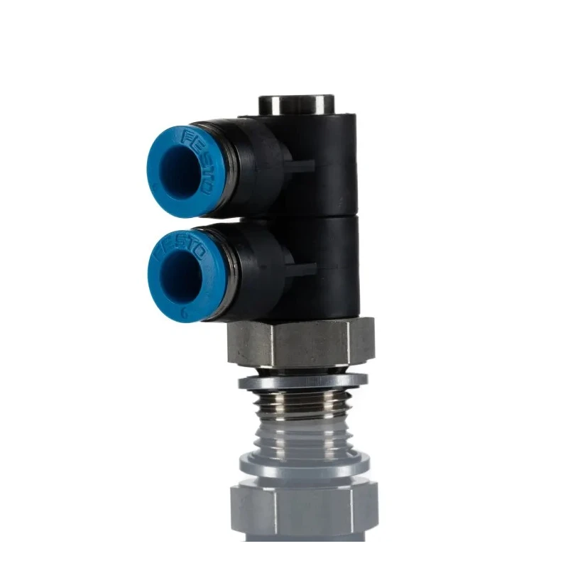 Festo Polybutylene Pneumatic Fitting, 6 mm Tube Connector, Male Thread G, QSLV2-G1/4-6