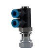 Festo Polybutylene Pneumatic Fitting, 6 mm Tube Connector, Male Thread G, QSLV2-G1/4-6