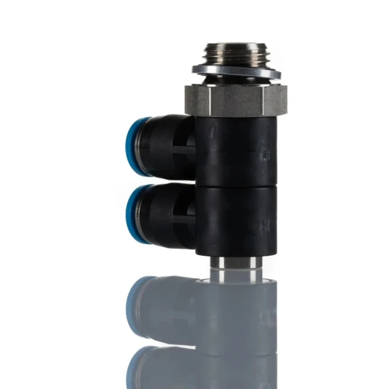 Festo Polybutylene Pneumatic Fitting, 6 mm Tube Connector, Male Thread G, QSLV2-G1/4-6