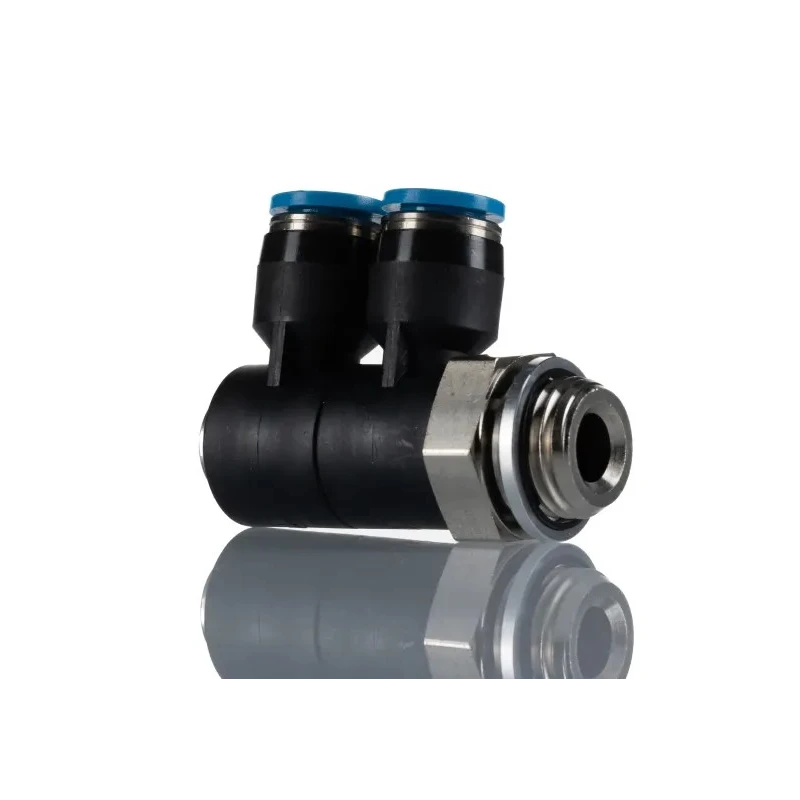 Festo Polybutylene Pneumatic Fitting, 6 mm Tube Connector, Male Thread G, QSLV2-G1/4-6
