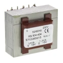 RS PRO 6 to 15 V ac 2 Output Through Hole PCB Transformer, 230 V ac Primary, 20 VA Power, AS/NZS 61558.1, CE, AS/NZS 504-404