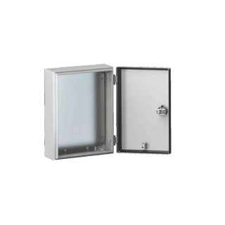 Rittal KX Series Sheet Steel Wall Box IP66 Protection, 400 mm x 300 mm x 120 mm, Cam Lock 