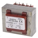 RS PRO 6 V AC 2 Output Through Hole PCB Transformer 3 VA 230 V AC Primary 504-458