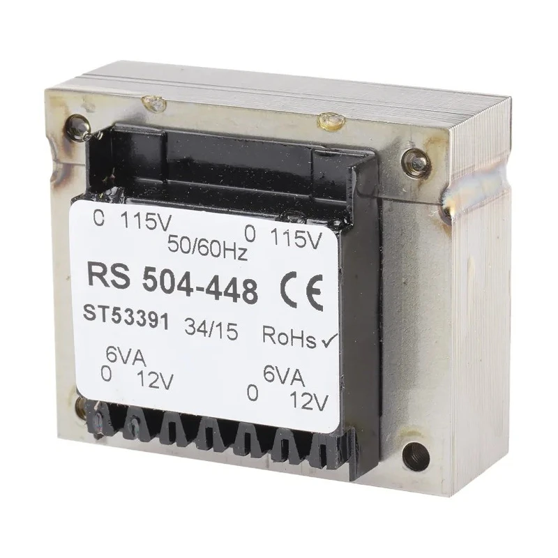 RS PRO 24 V ac 2 Output Through Hole PCB Transformer Dual Primary Winding ASNZS 61558..6 504-448