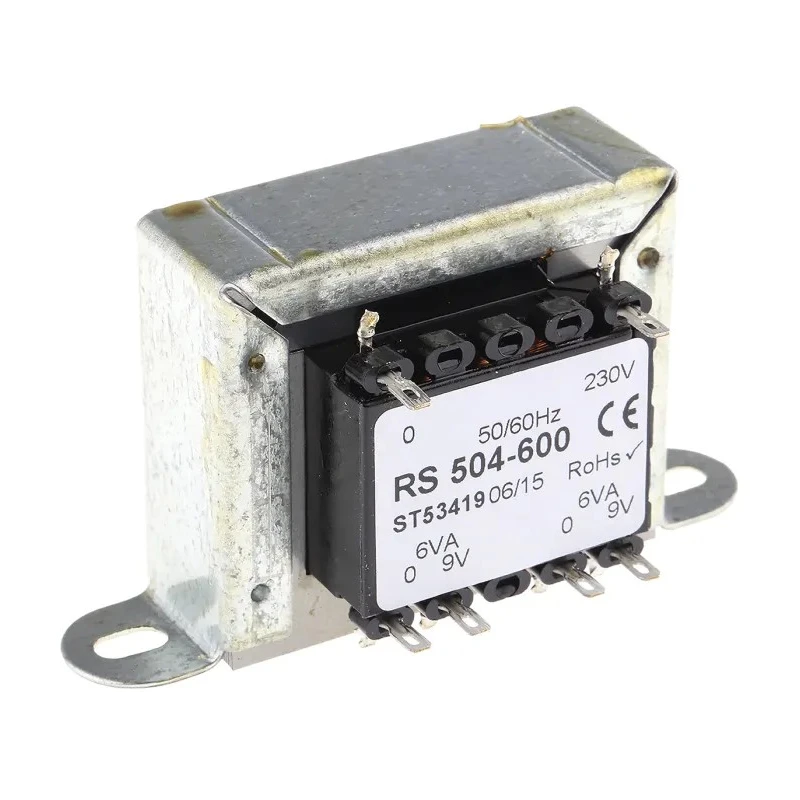 RS PRO 2 Output 12 VA Chassis Mount Transformer 230 V ac Primary, 9 V ac Secondary, IEC 61558-2-6 504-600