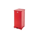Rubbermaid Commercial Products Defenders 49L Red Pedal Galvanised Steel Waste Bin FGST24EPLRD