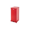 Rubbermaid Commercial Products Defenders 49L Red Pedal Galvanised Steel Waste Bin FGST24EPLRD