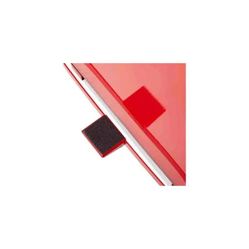 Rubbermaid Commercial Products Defenders 49L Red Pedal Galvanised Steel Waste Bin FGST24EPLRD