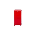 Rubbermaid Commercial Products Defenders 49L Red Pedal Galvanised Steel Waste Bin FGST24EPLRD